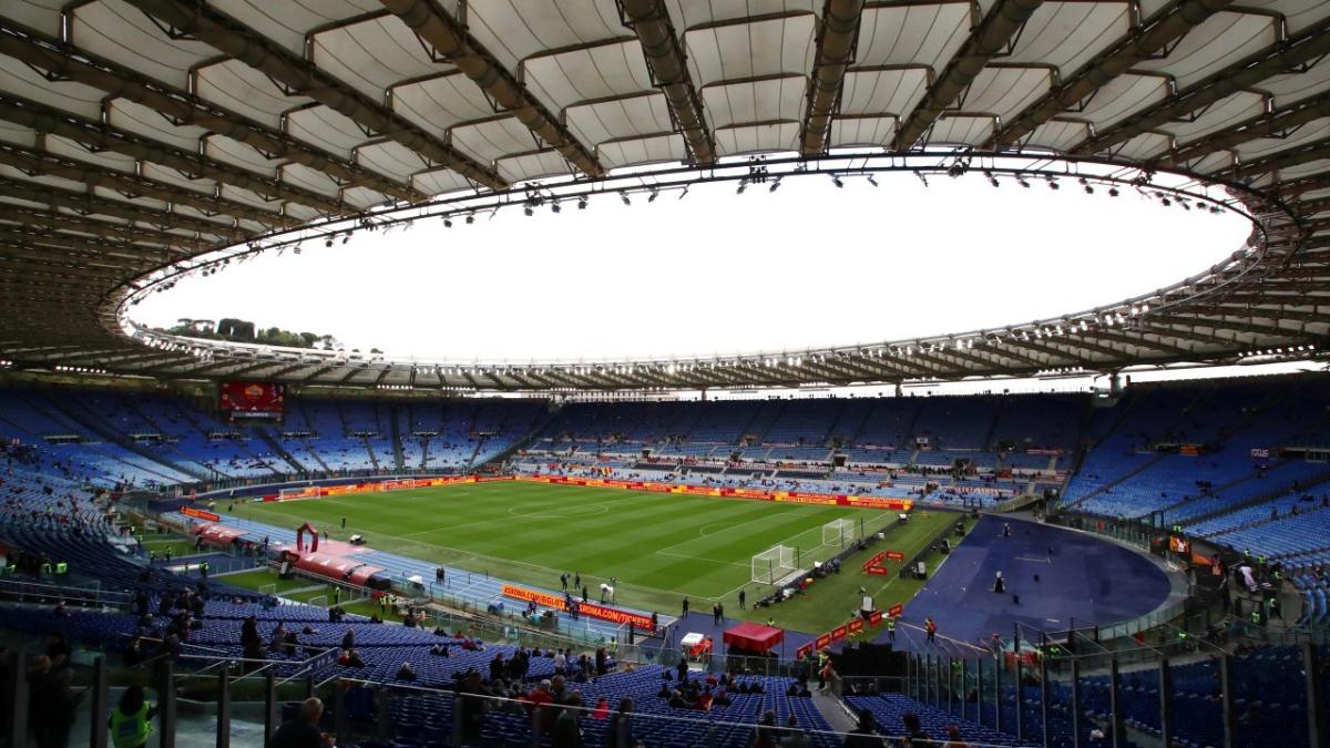 A view of Roma's Stadio Olimpico ground